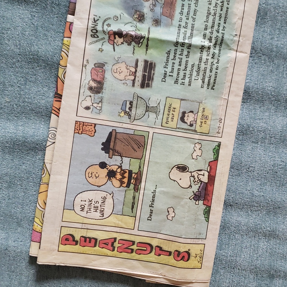 Final Peanuts Comic Strip - Picture 2 of 5